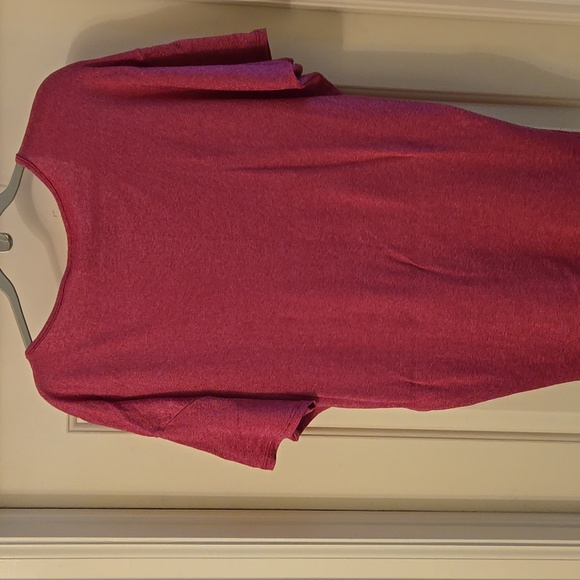 Michael Stars Women's Super Pink and Shiny Oversized Slouch Shirt - Picture 4 of 4